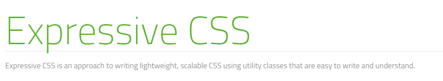 Expressive CSS